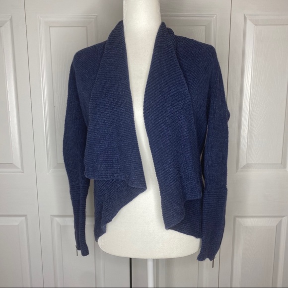 Banana Republic Sweaters | Banana Republic Open Front Waterfall Cardigan Blue | Color: Blue | Size: M | Maeshanger's Closet